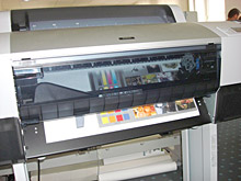 Принтер Epson печатает тестовый файл после Экспресс-профилирования.